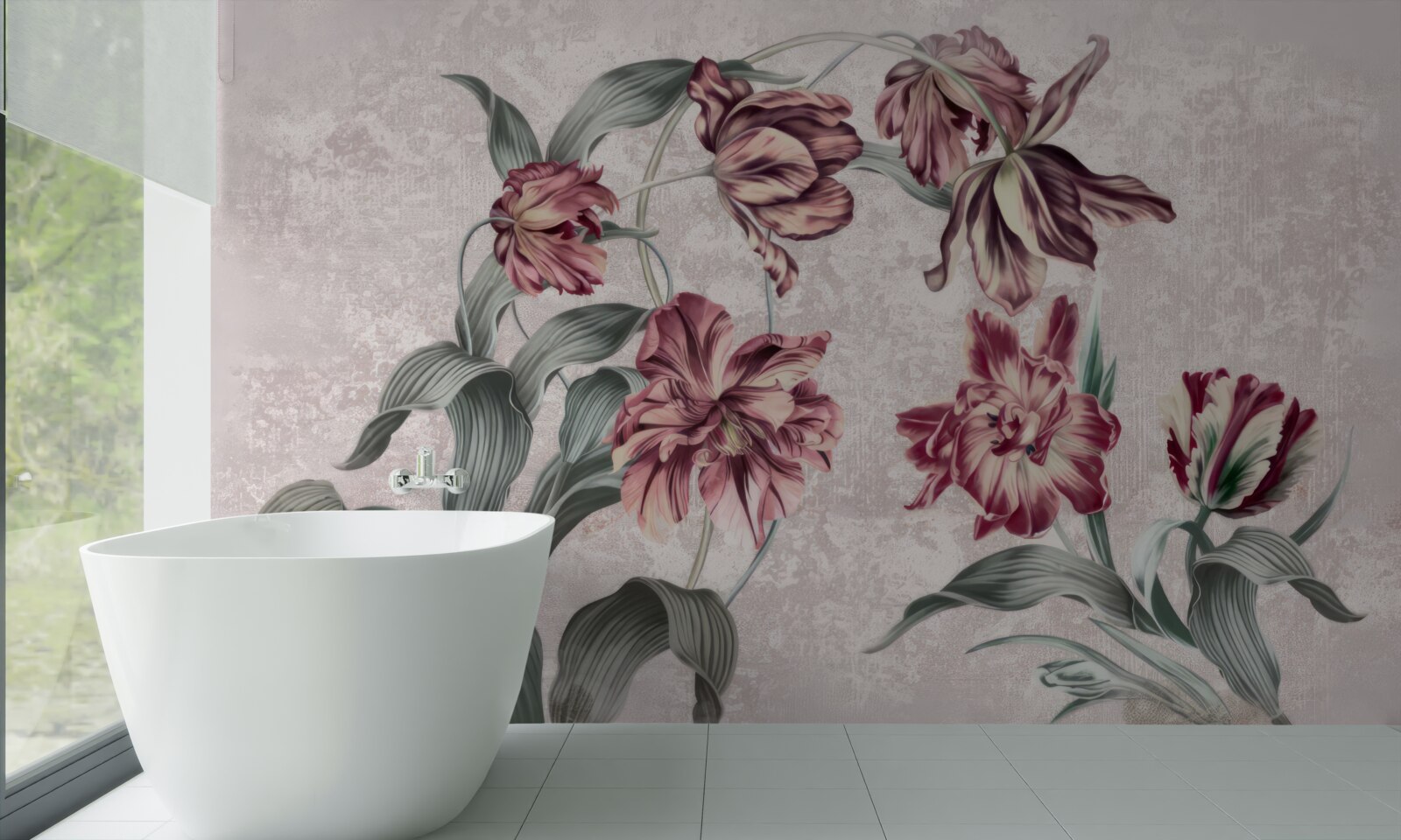 Fototapeten Blumen, die noch nicht aufgewacht sind