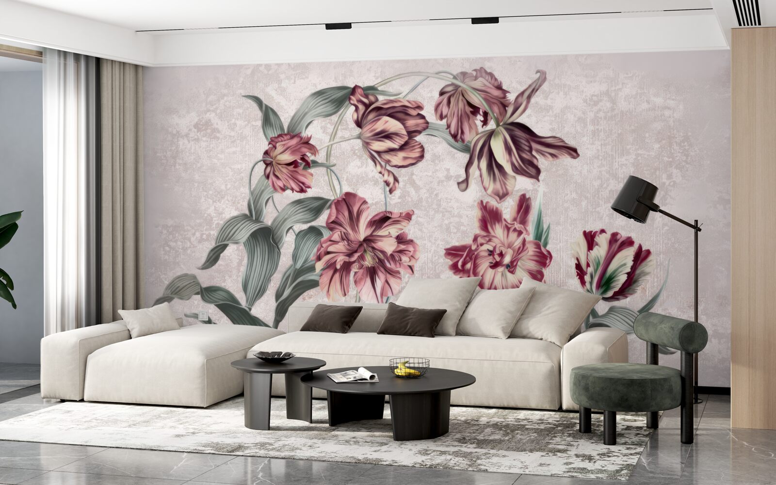 Fototapeten Blumen, die noch nicht aufgewacht sind