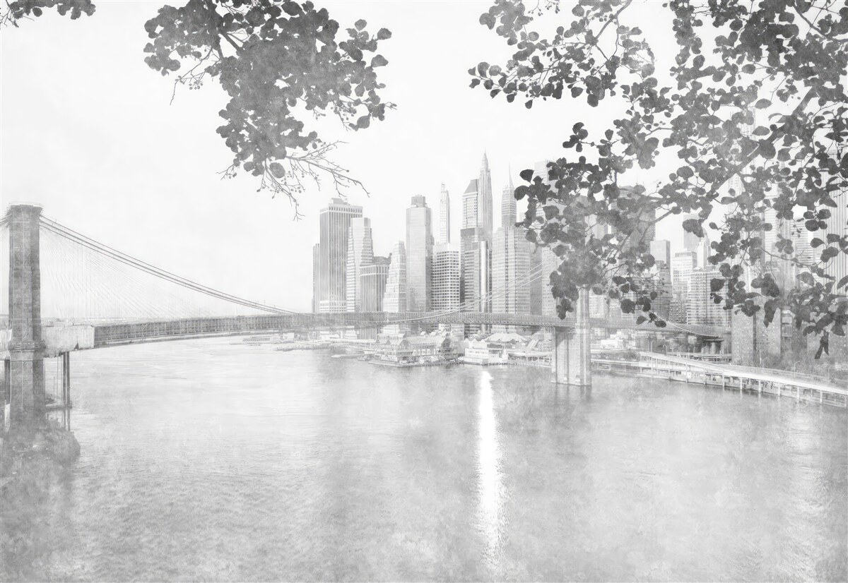 Fototapeten Schwarz -Weiß New York