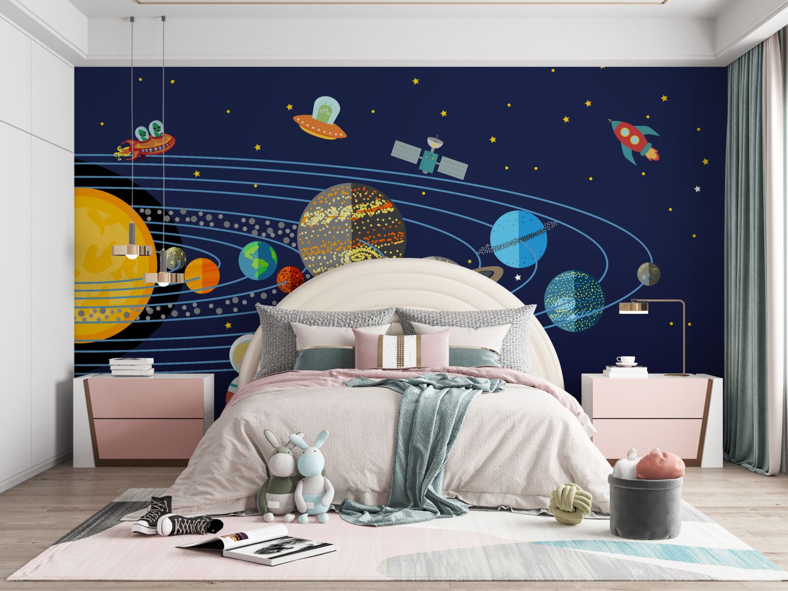 Fototapeten Menschlichkeit und andere Bewohner des Universums