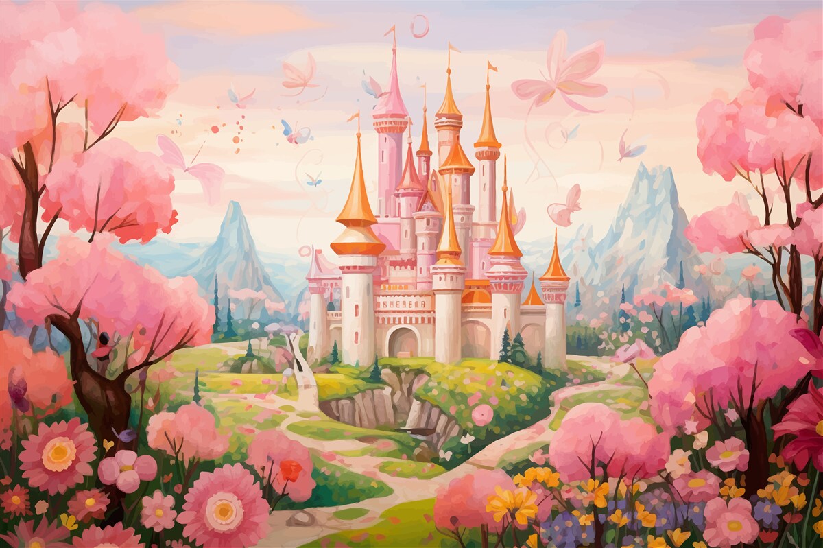 Fototapeten Disney Märchenschloss