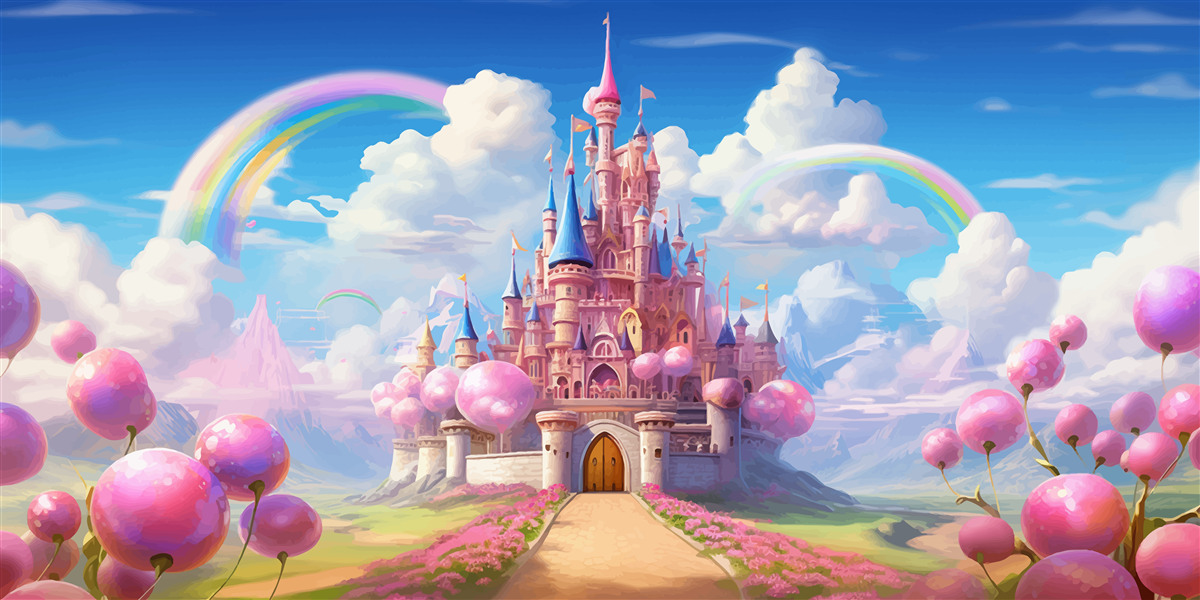 Fototapeten Fairytale Princess Castle an Ihren Fingerspitzen
