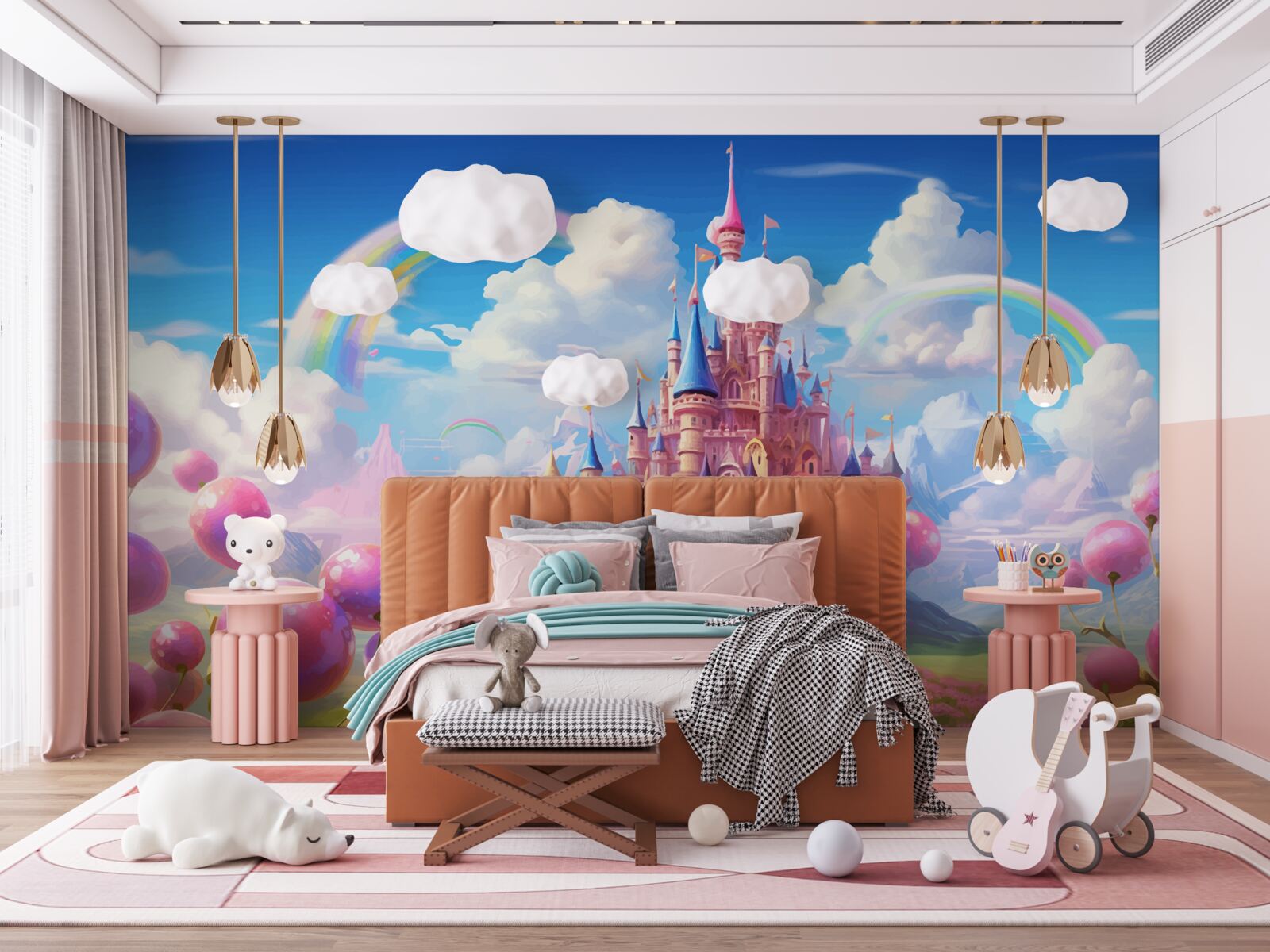 Fototapeten Fairytale Princess Castle an Ihren Fingerspitzen