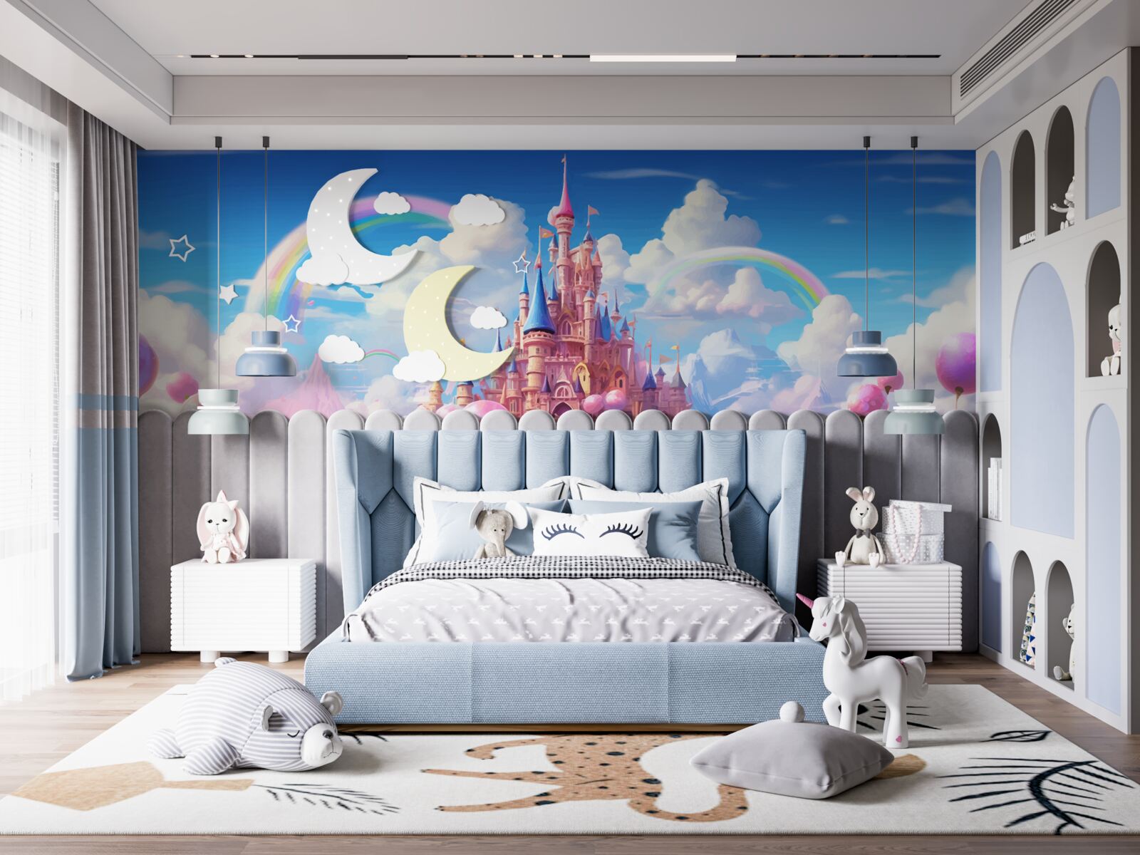 Fototapeten Fairytale Princess Castle an Ihren Fingerspitzen