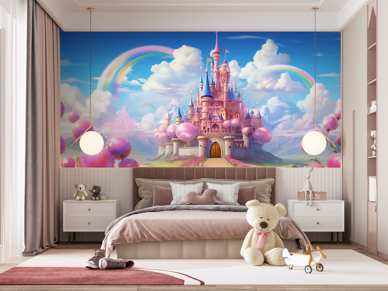 Fototapeten Fairytale Princess Castle an Ihren Fingerspitzen