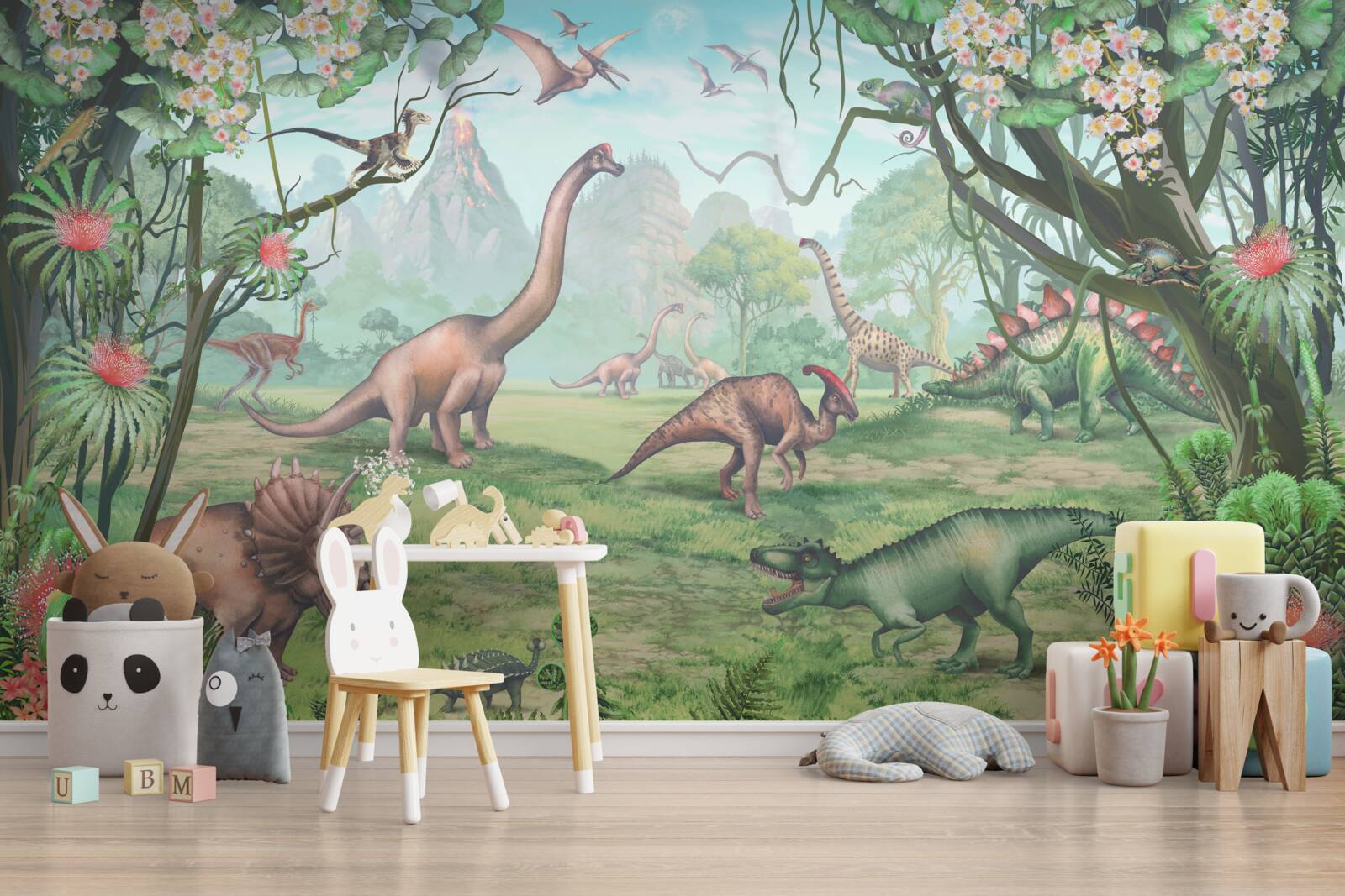 Fototapeten Dinosaurier wandeln
