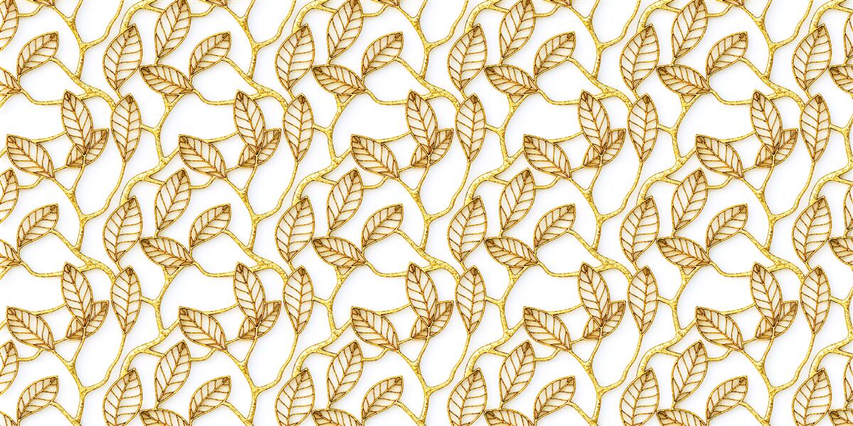 Fototapeten Textur goldener Blätter