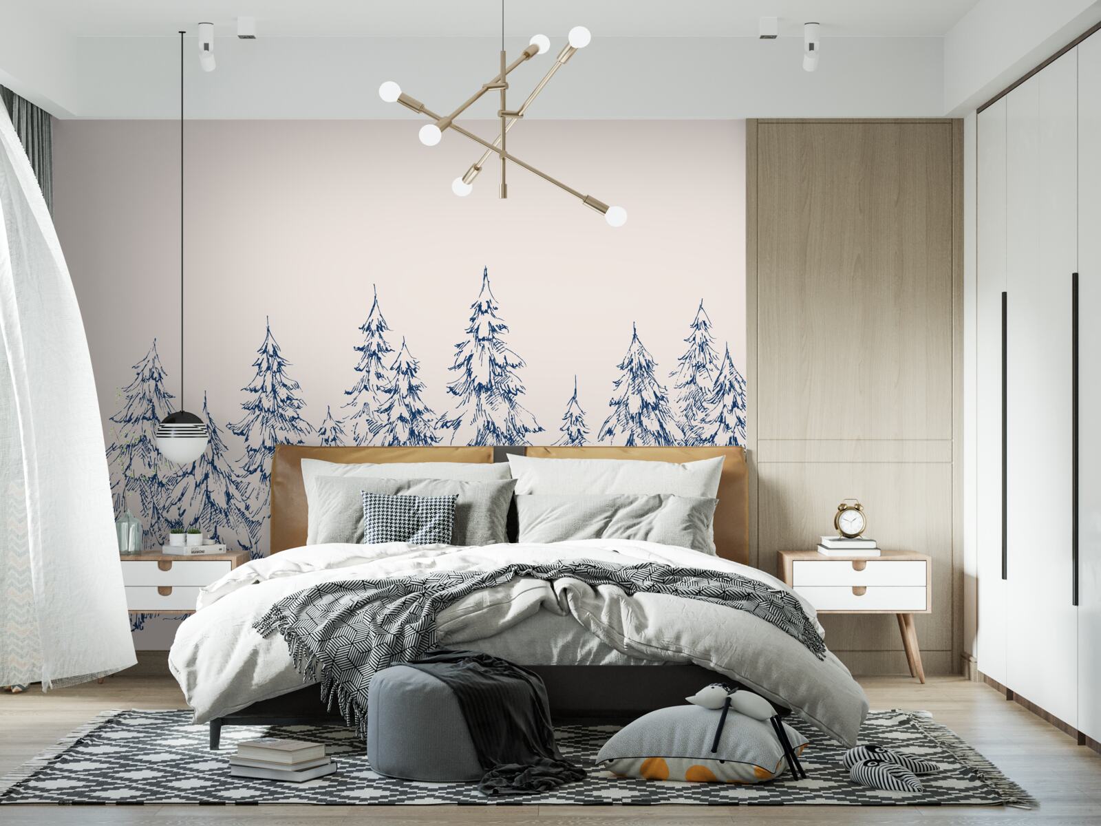 Fototapeten Winterstärkewald