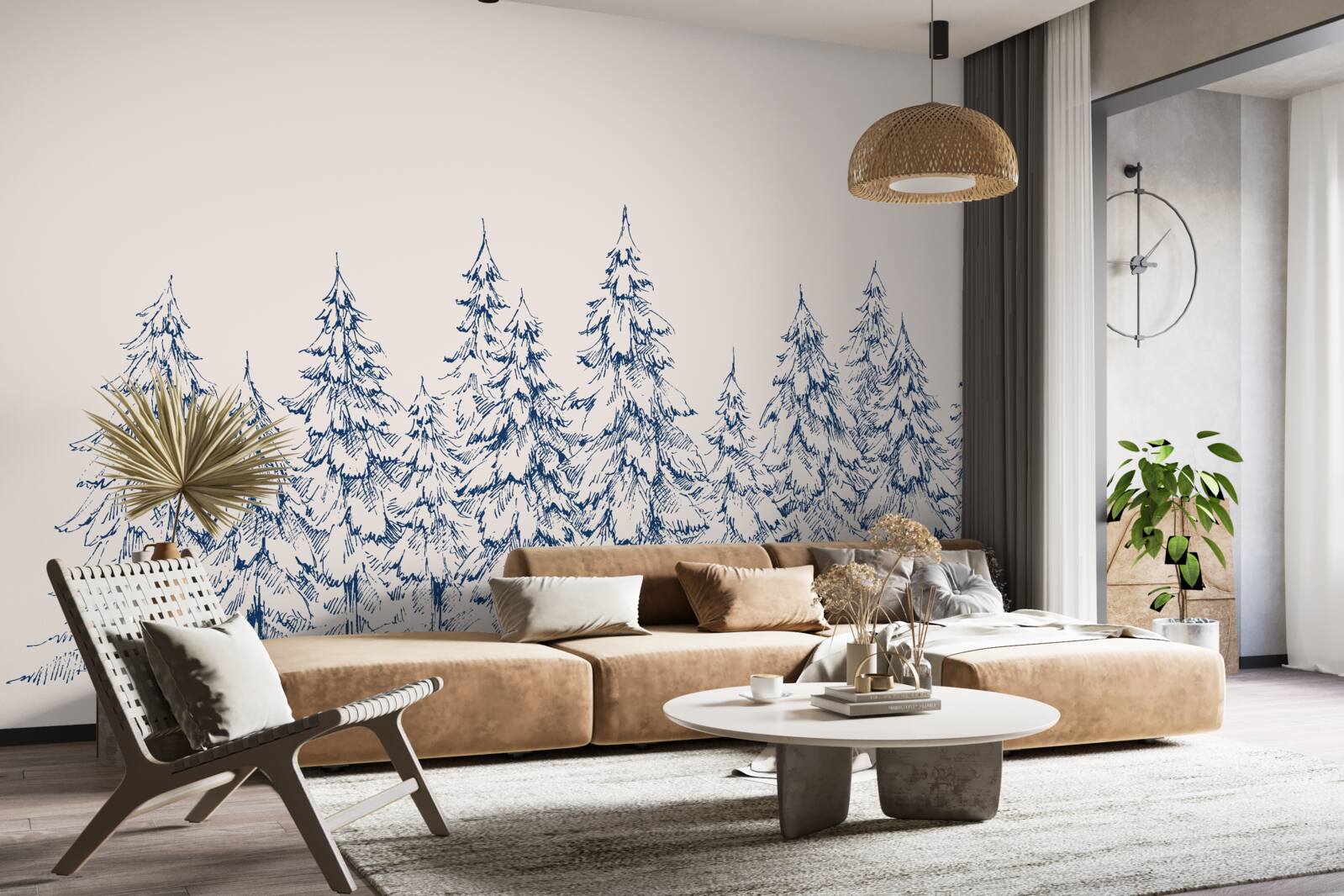 Fototapeten Winterstärkewald