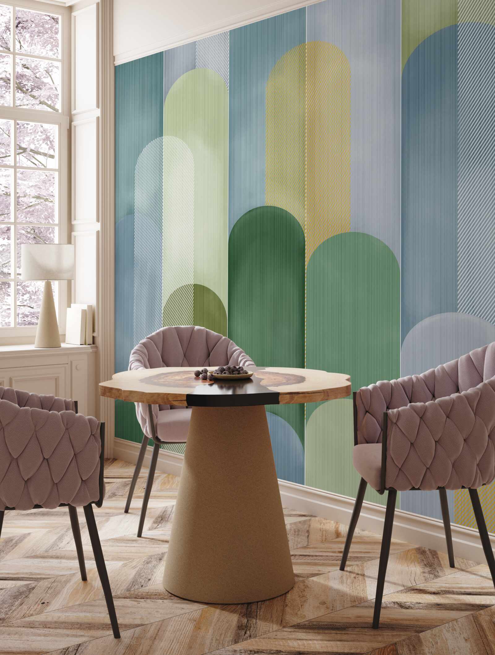 Fototapeten abstrakte vertikale Linien