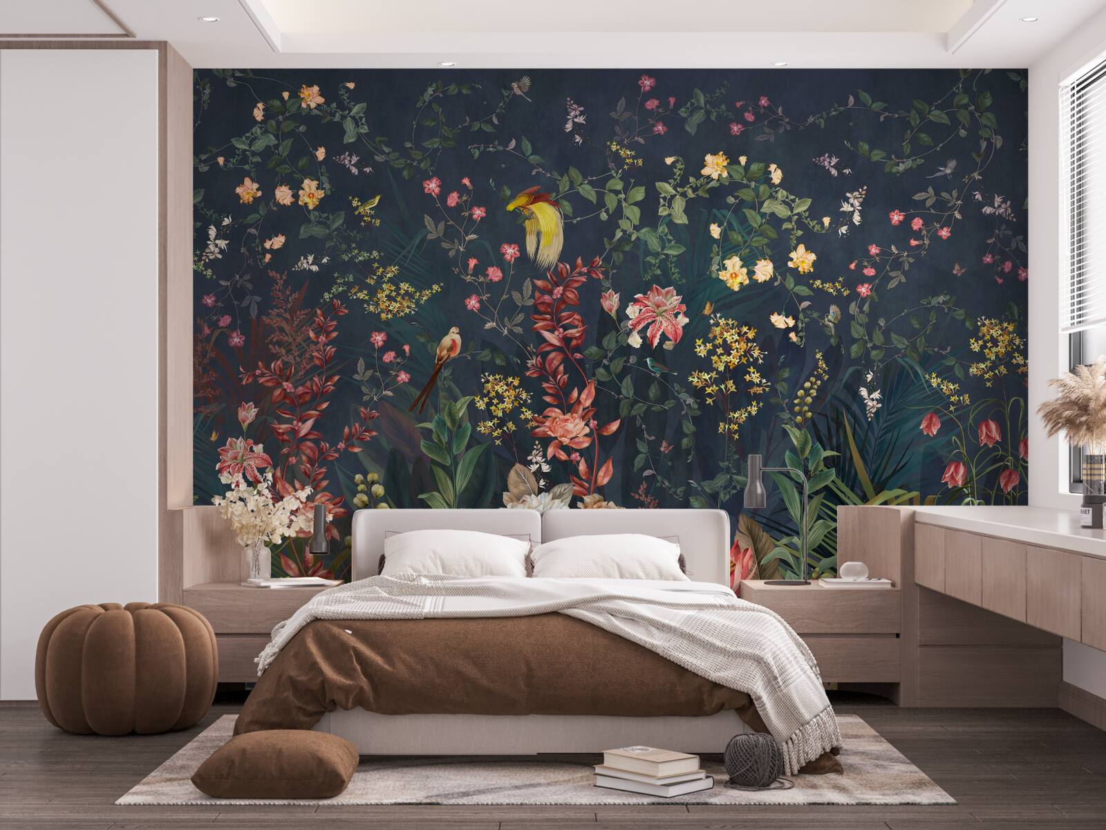 Fototapeten helle Blüten der Nacht