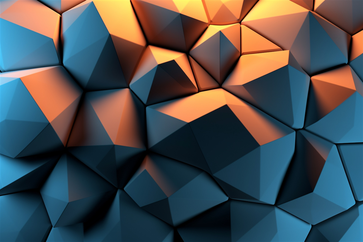 Fototapeten 3D -geometrische Formen