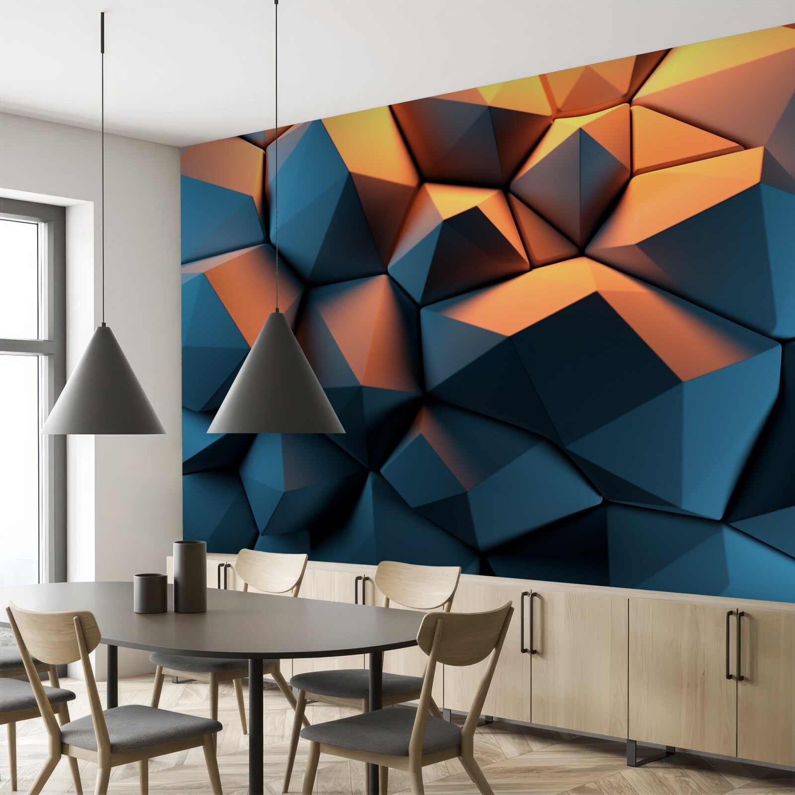 Fototapeten 3D -geometrische Formen