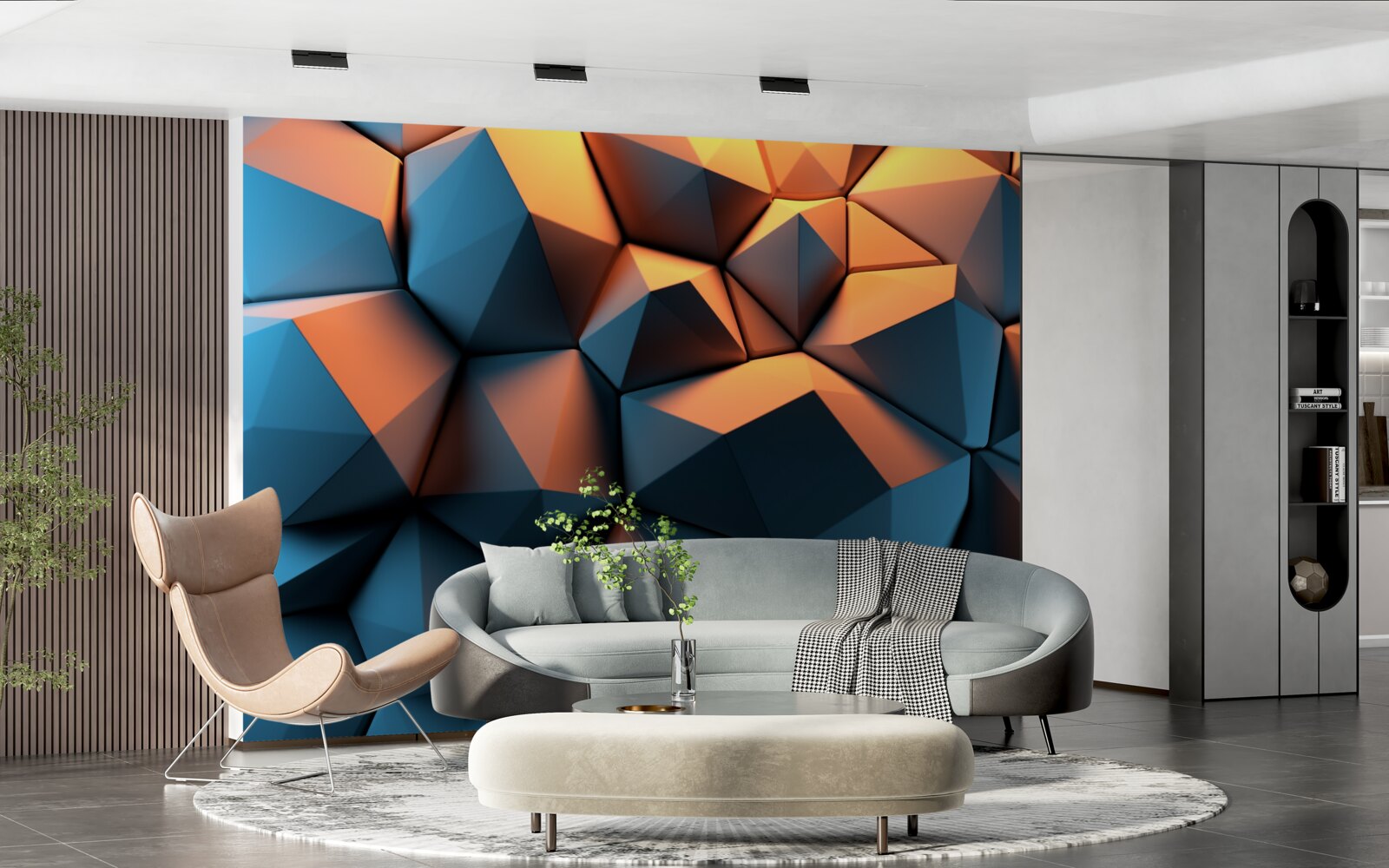 Fototapeten 3D -geometrische Formen