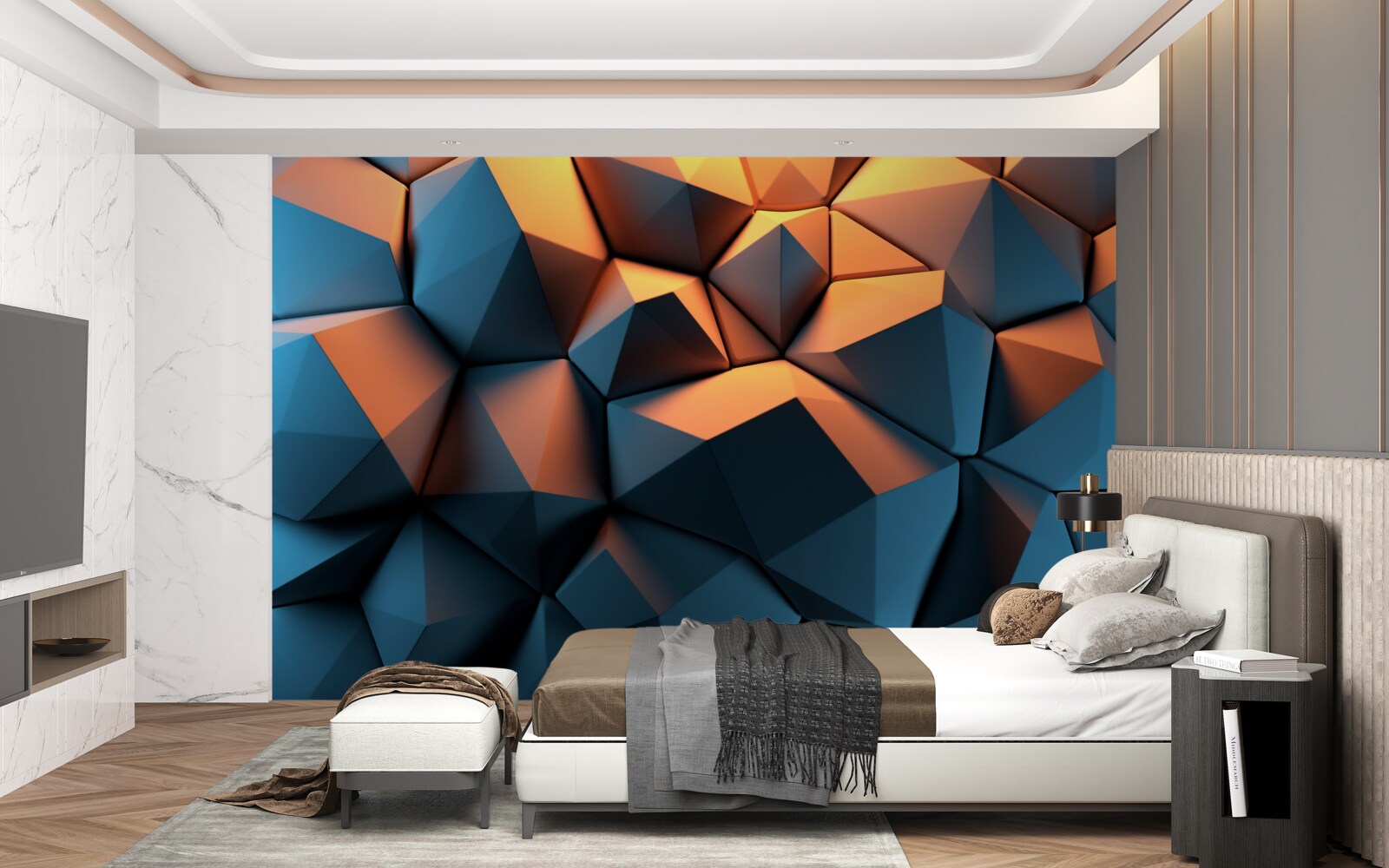 Fototapeten 3D -geometrische Formen