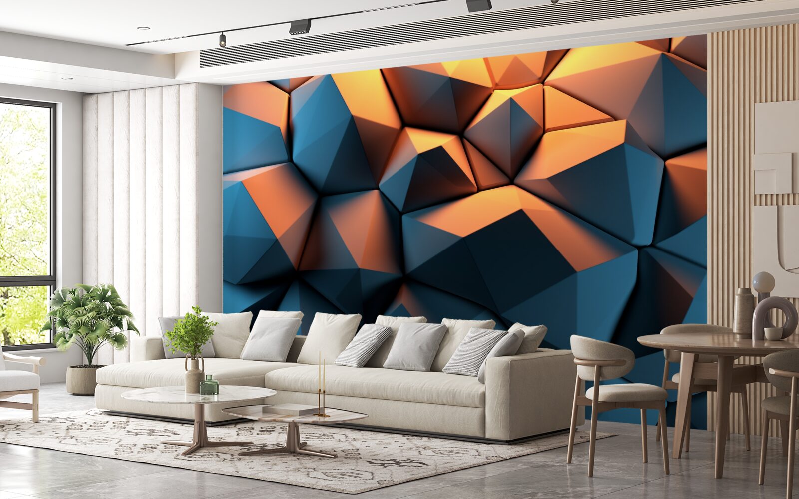 Fototapeten 3D -geometrische Formen
