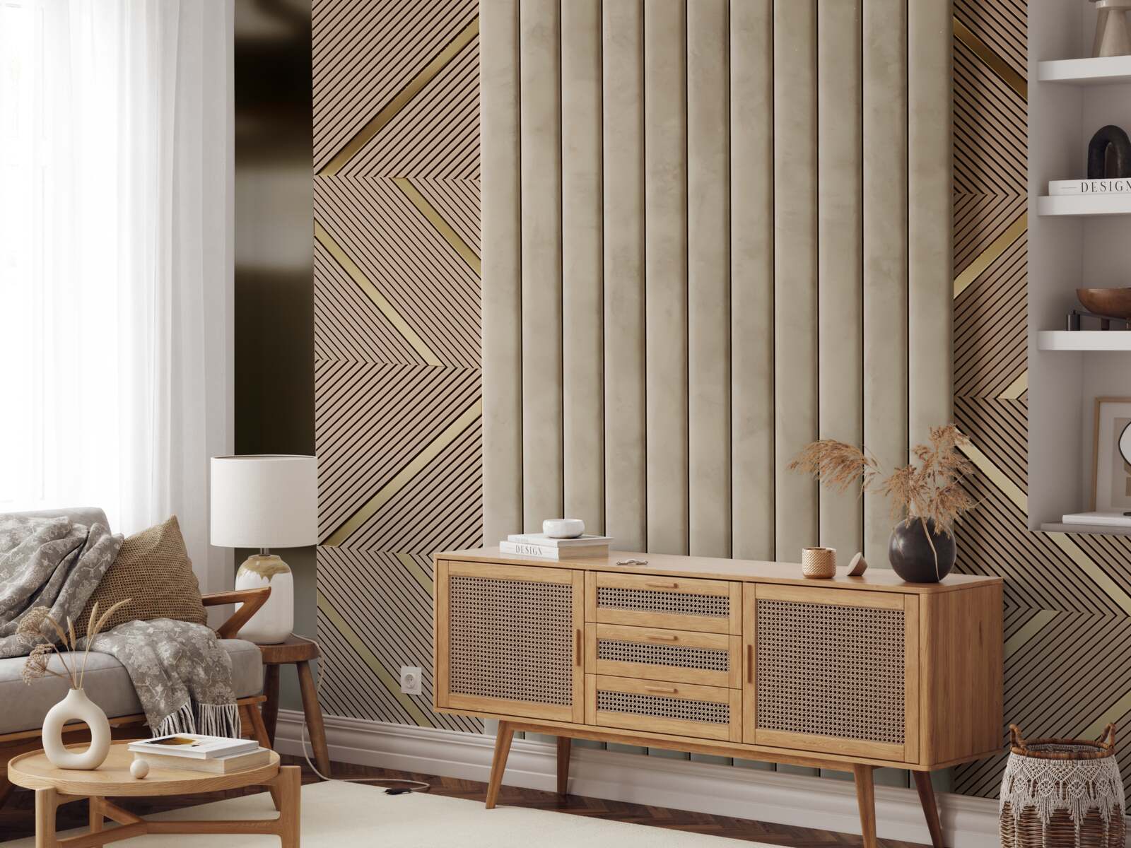 Fototapeten Geometrische Abstraktionen von Designs