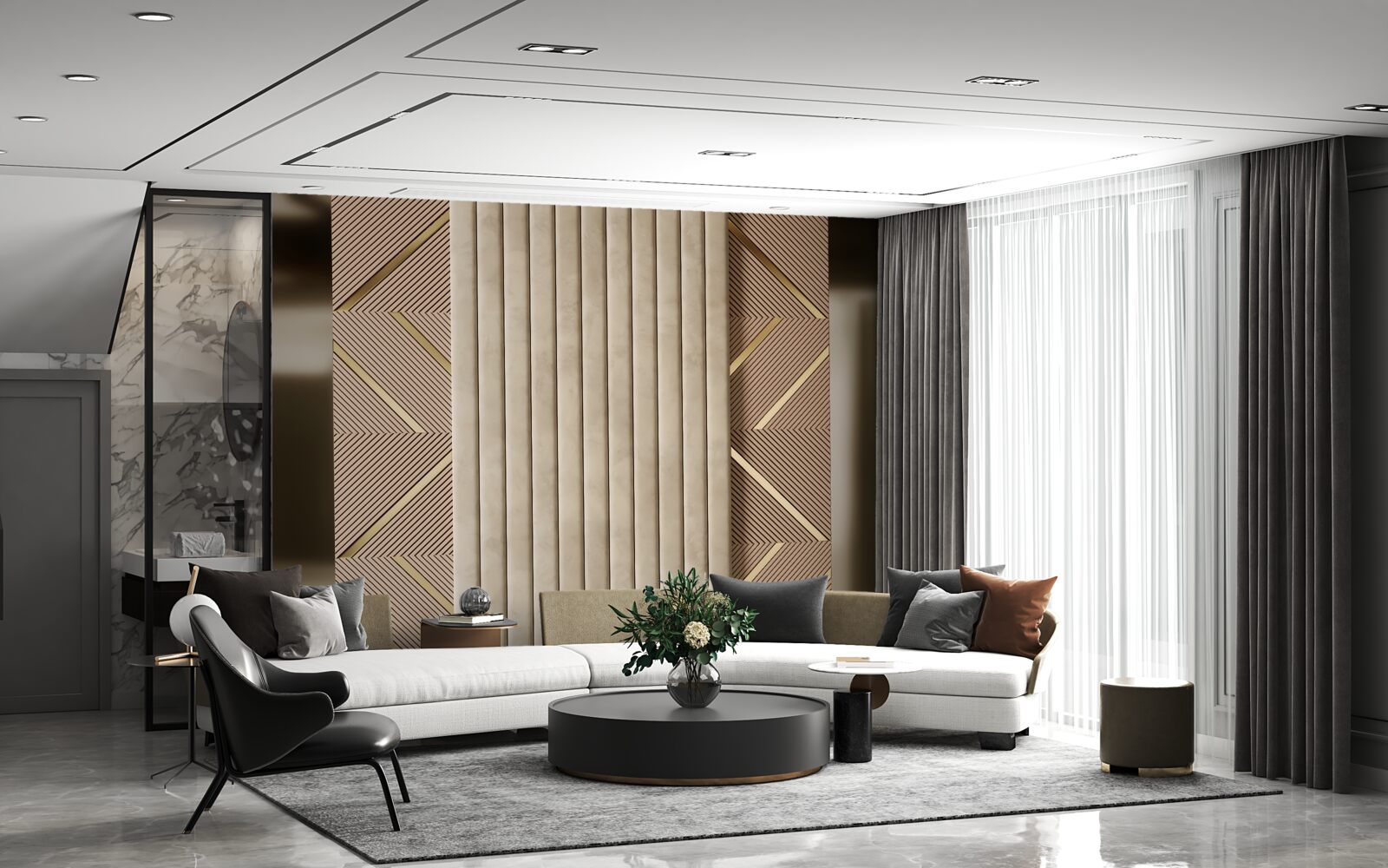 Fototapeten Geometrische Abstraktionen von Designs