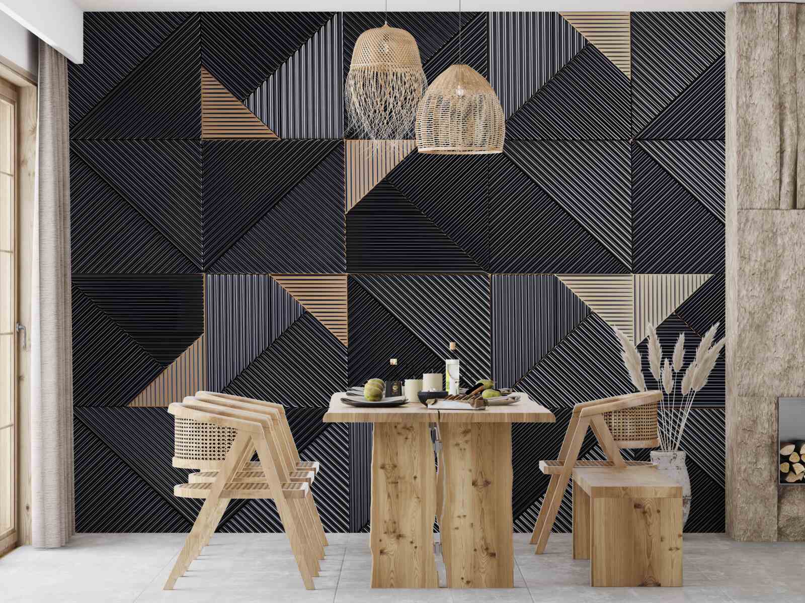 Fototapeten Glatte geometrische Abstraktionen