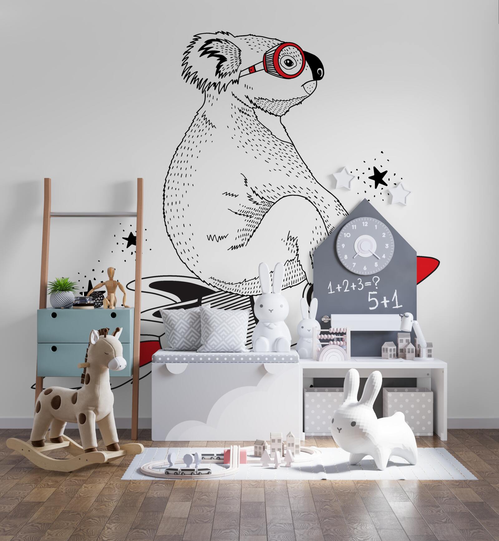 Fototapeten Koala -Rakete