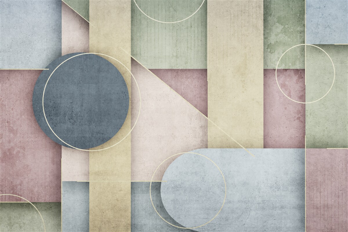 Fototapeten Zusammensetzung mit geometrischen Elementen