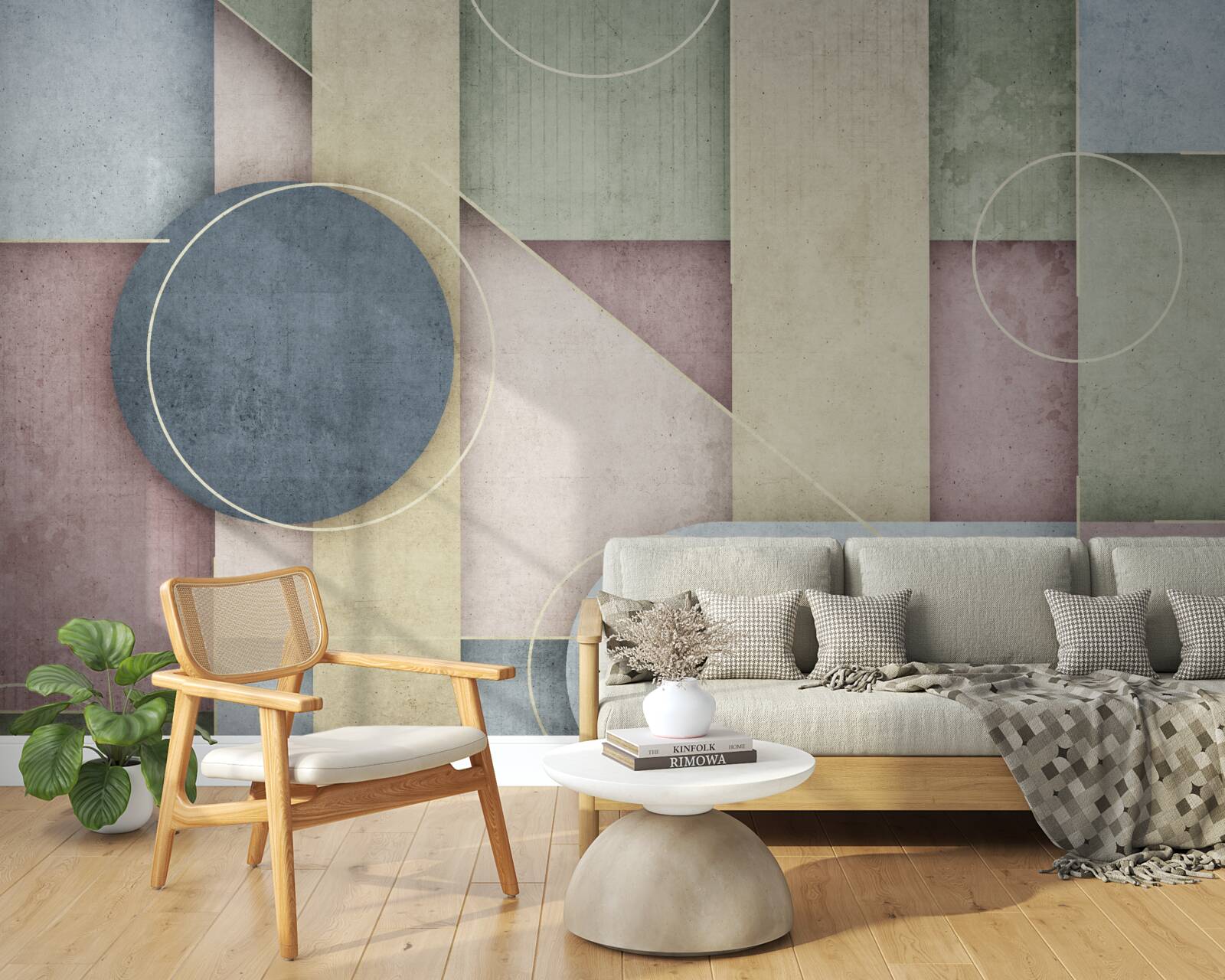 Fototapeten Zusammensetzung mit geometrischen Elementen