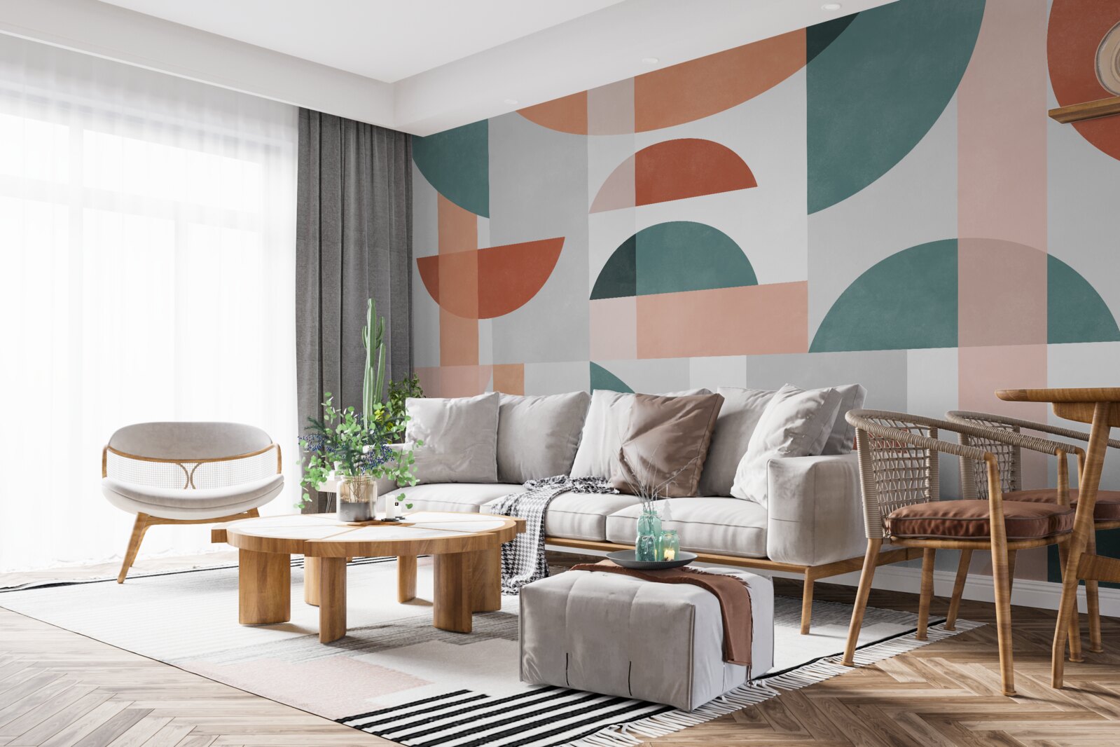 Fototapeten geometrische Formen der Abstraktion