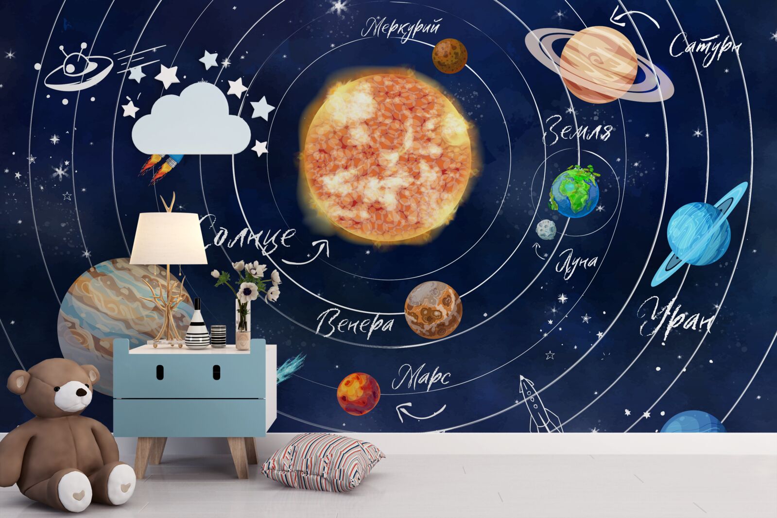 Fototapeten Planeten und himmlische Körper im Weltraum