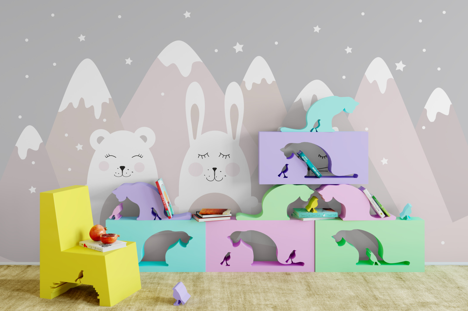 Fototapeten Bergtiere