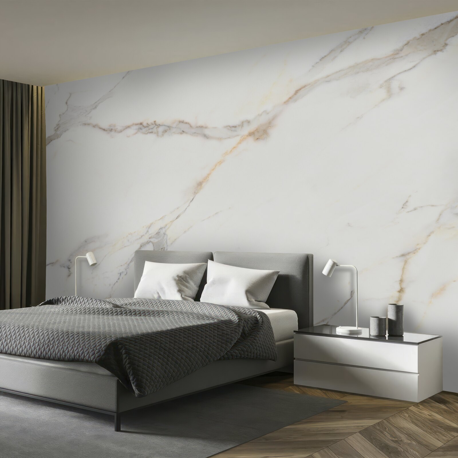 Fototapeten weicher Creme Marmor