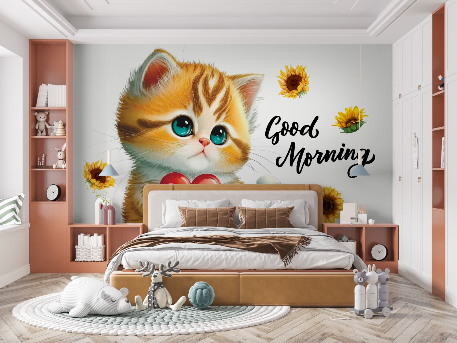 Fototapeten Eine Katze mit Wünschen