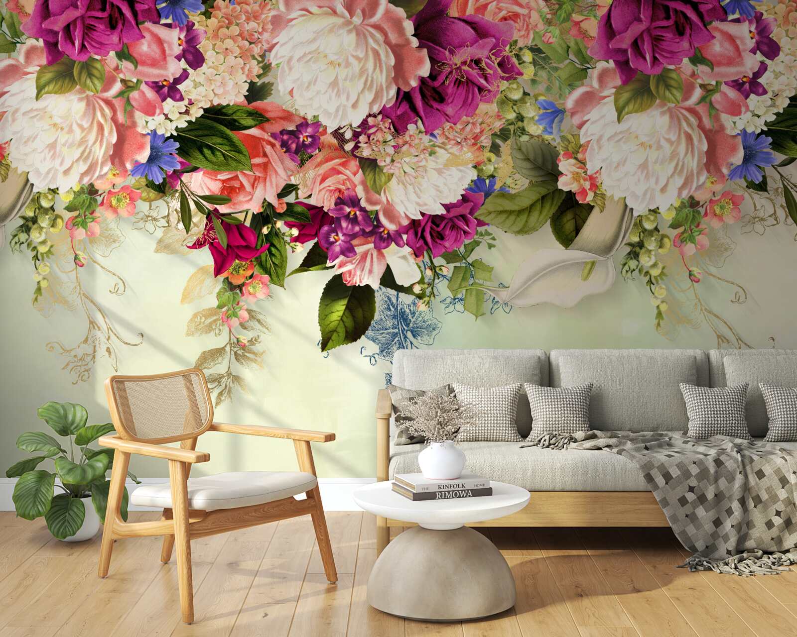 Fototapeten Elegante Blumenkompositionen