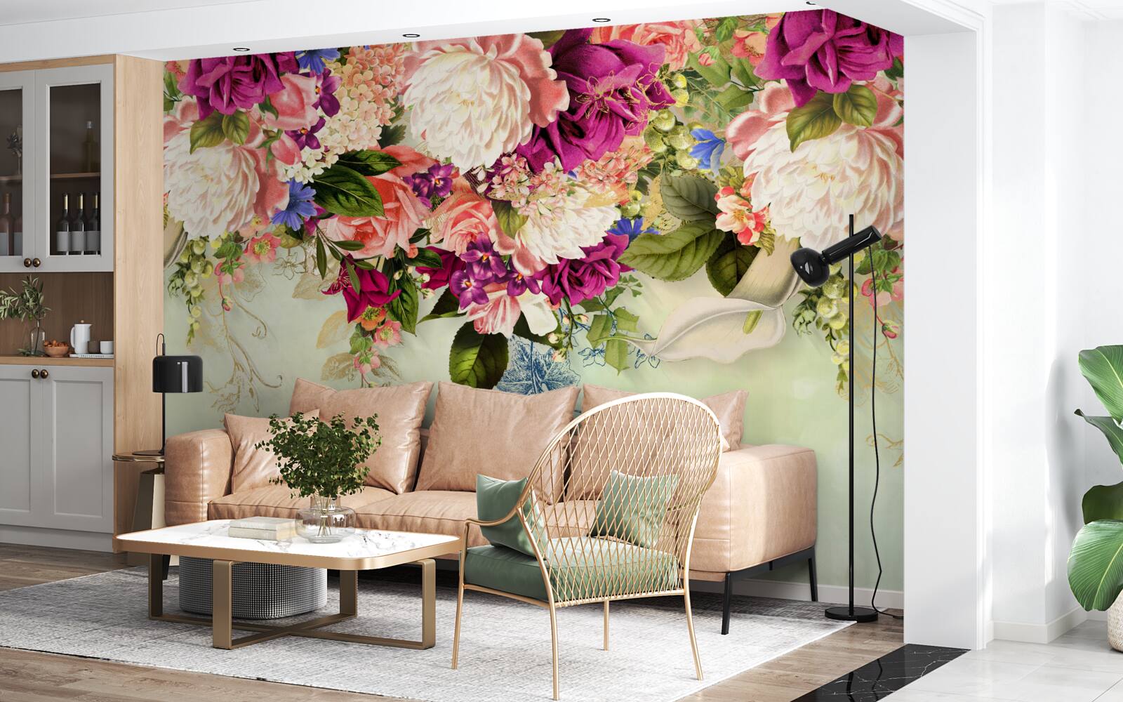 Fototapeten Elegante Blumenkompositionen