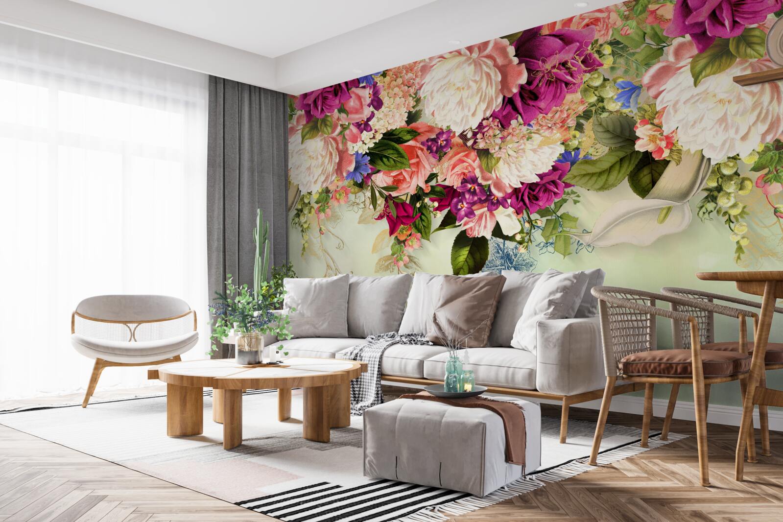 Fototapeten Elegante Blumenkompositionen