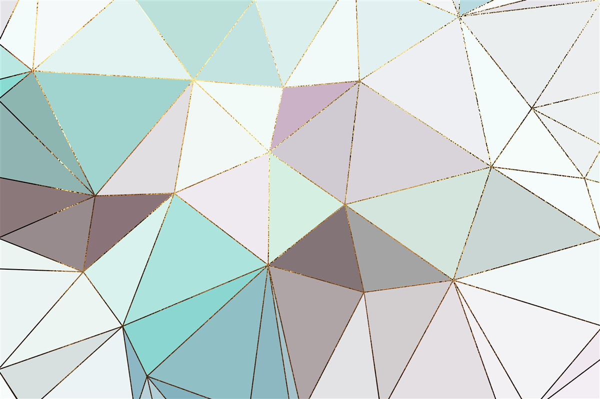 Fototapeten Geometrische Figuren auf einer Marmoroberfläche
