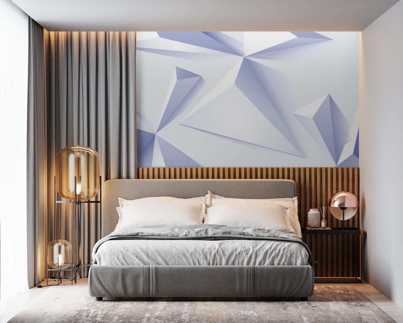 Fototapeten Leichte 3D -Pyramiden