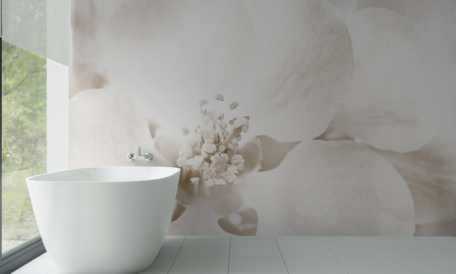 Fototapeten großer empfindlicher Orchideen -Donut
