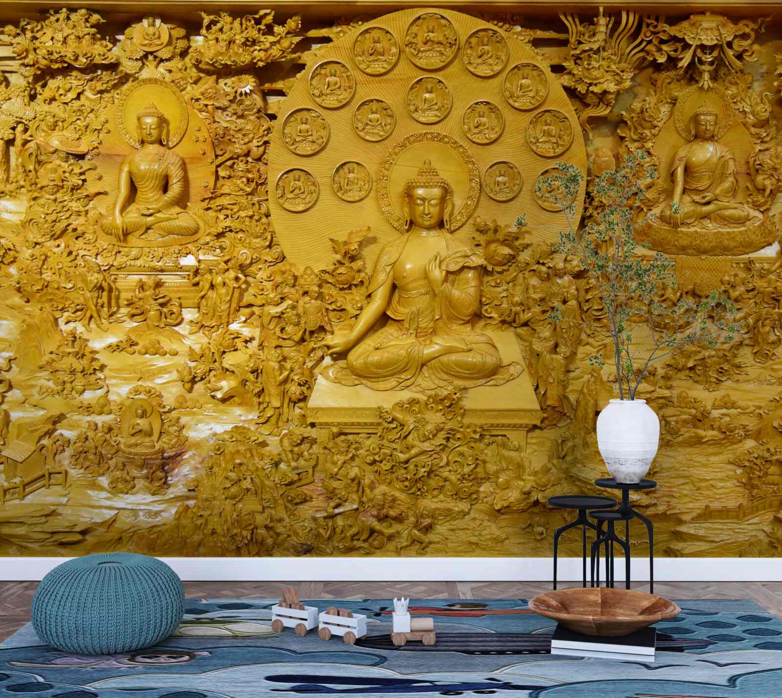 Fototapeten Tibetplatine mit Mustern