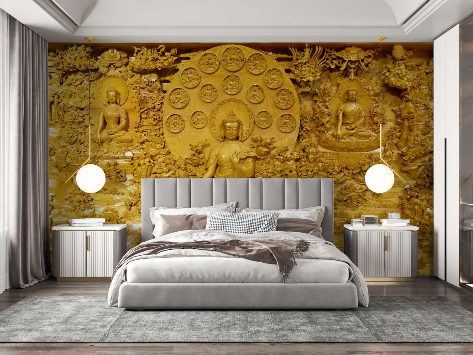 Fototapeten Tibetplatine mit Mustern