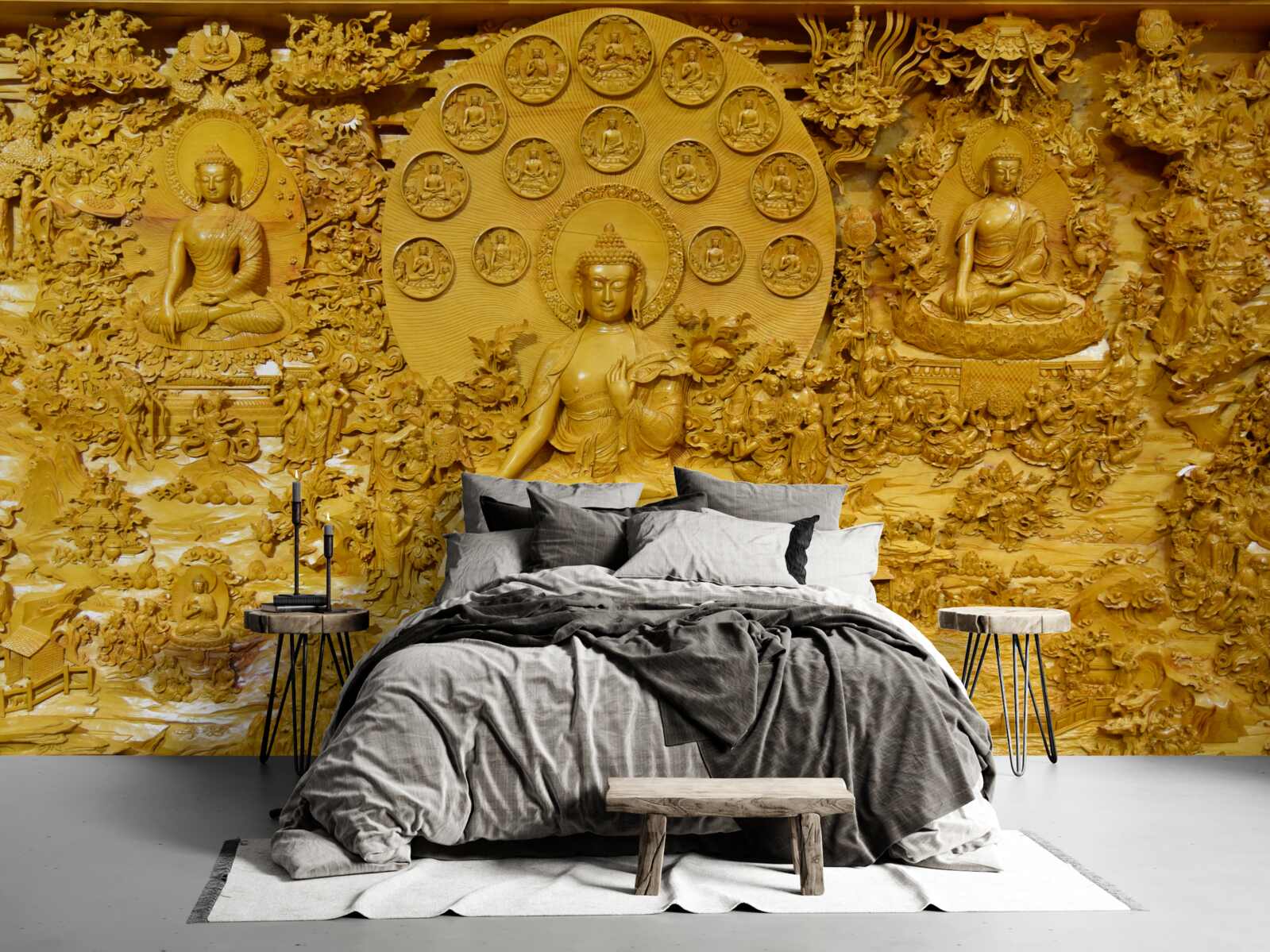 Fototapeten Tibetplatine mit Mustern
