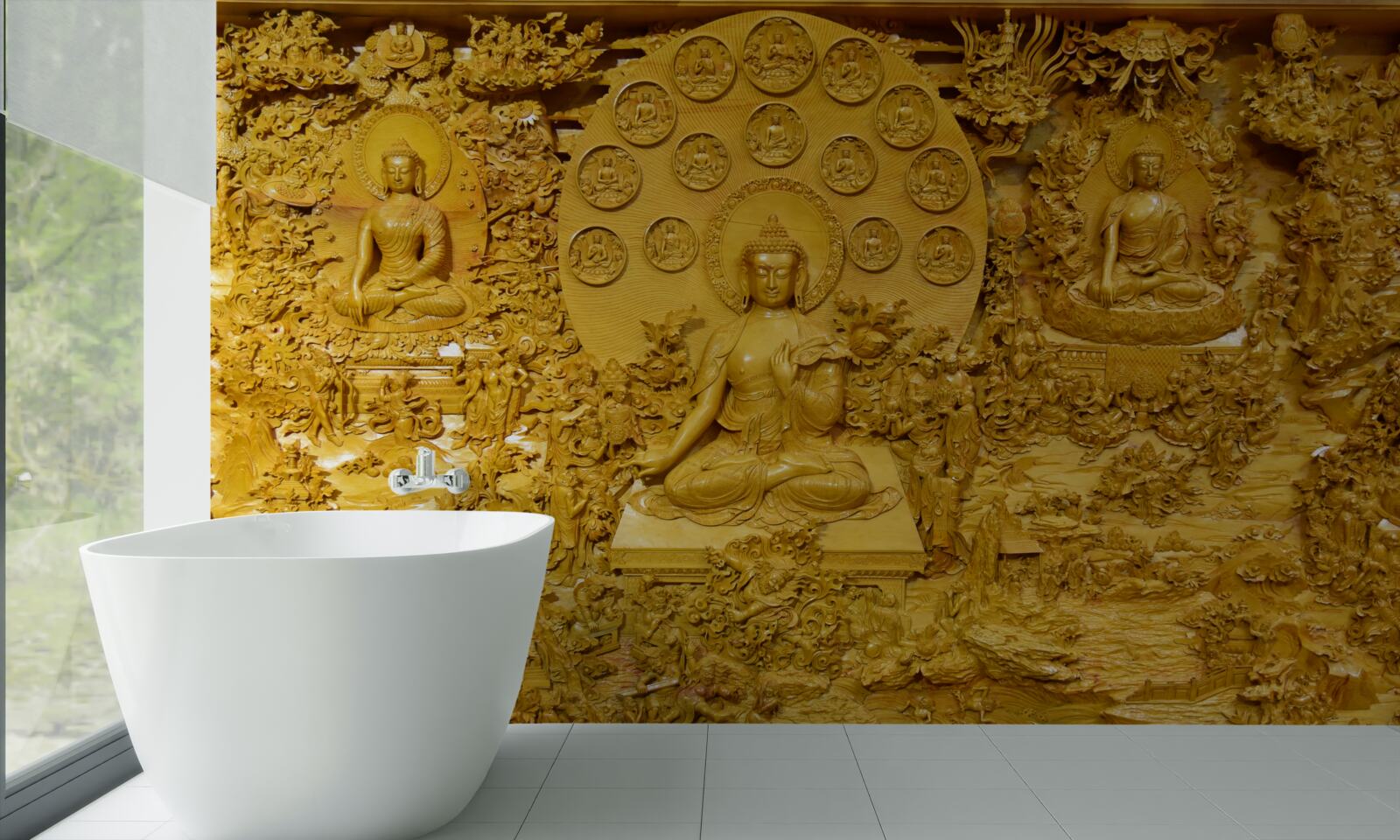 Fototapeten Tibetplatine mit Mustern