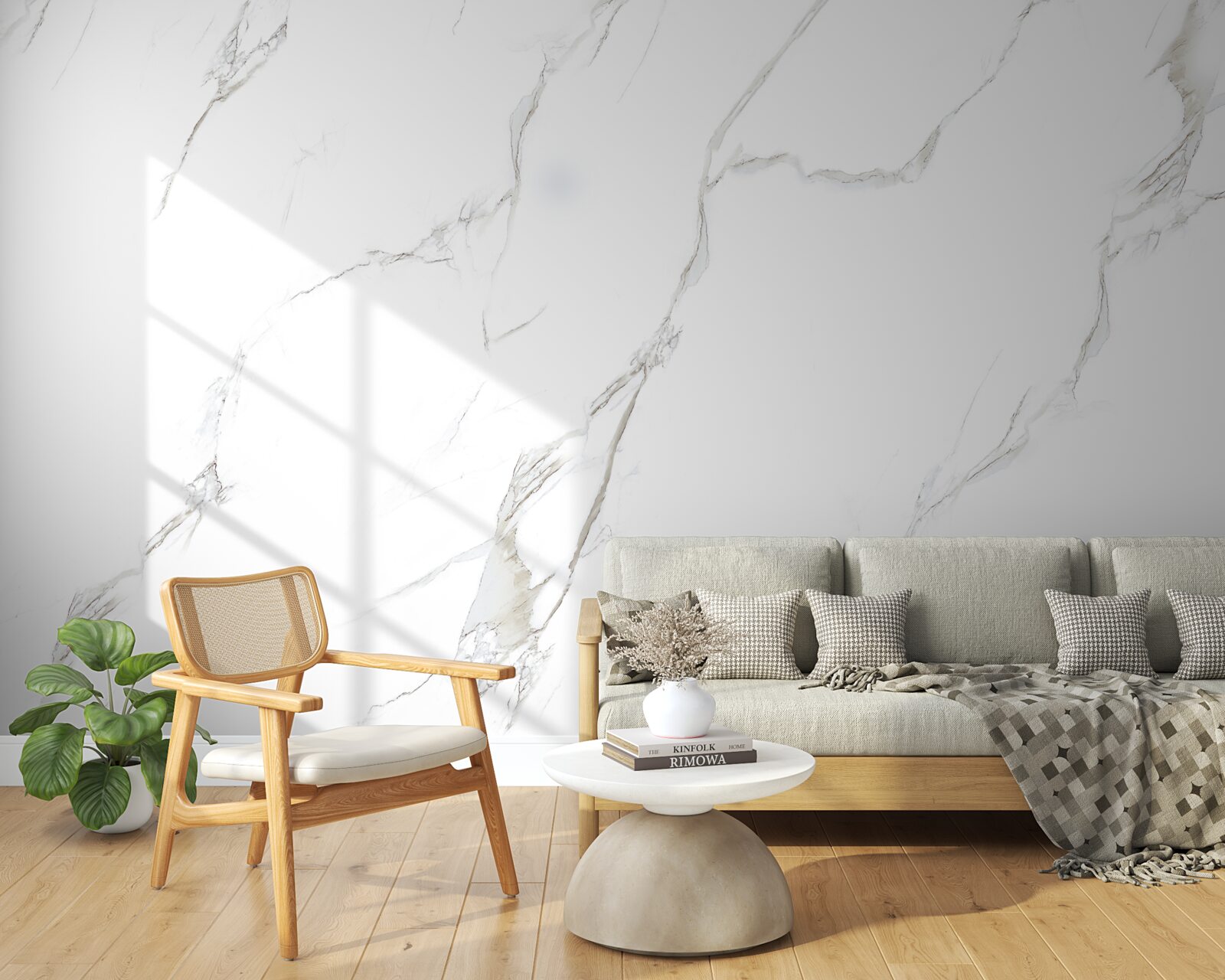 Fototapeten Schnee -White Marmor