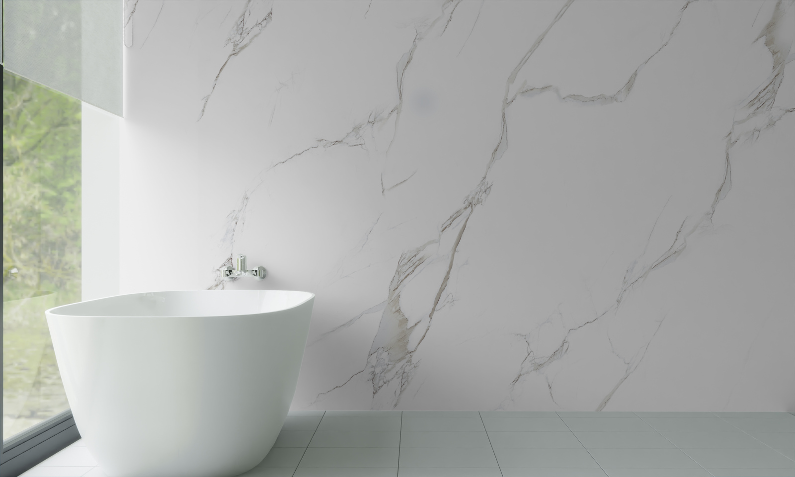 Fototapeten Schnee -White Marmor