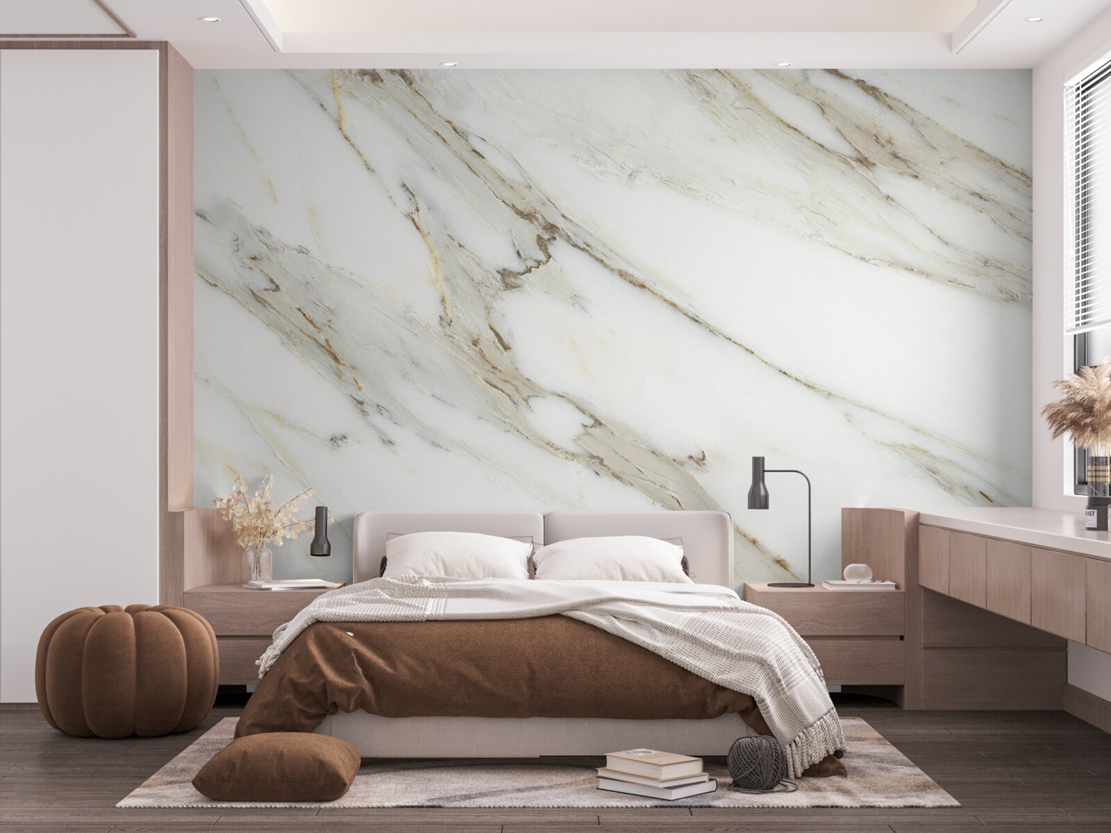 Fototapeten Gold und Silber mit Marmor