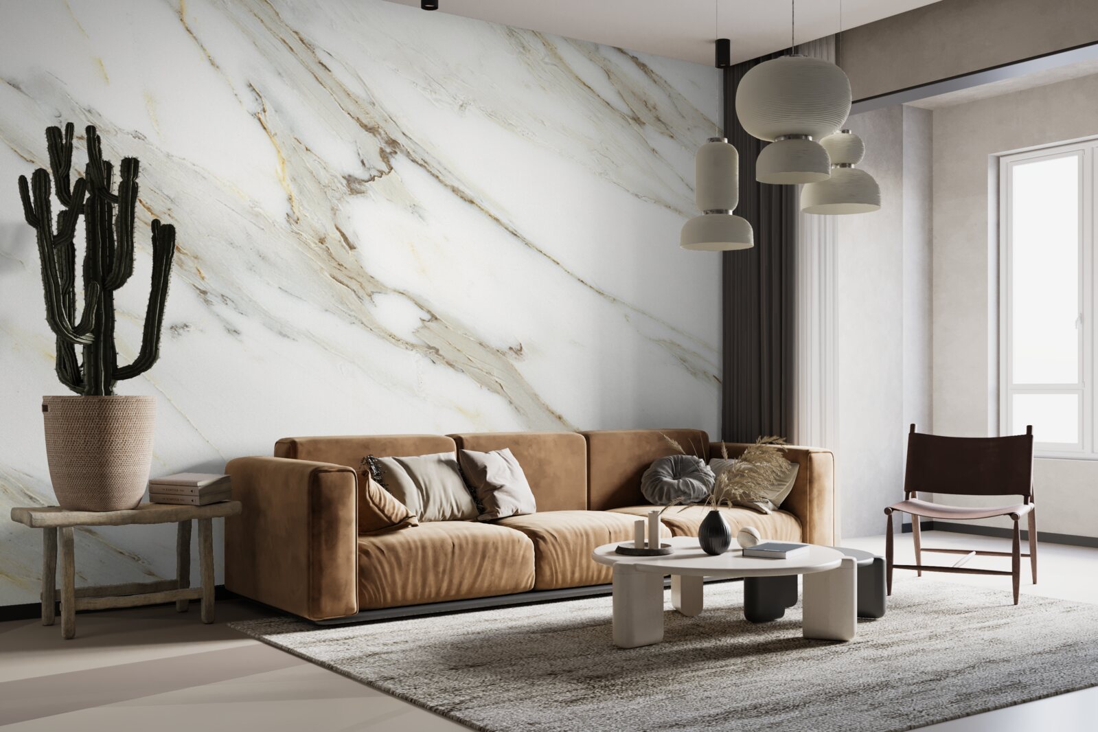 Fototapeten Gold und Silber mit Marmor