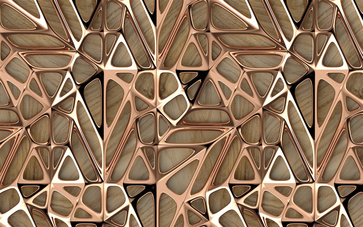 Fototapeten Holz- und Metallstruktur