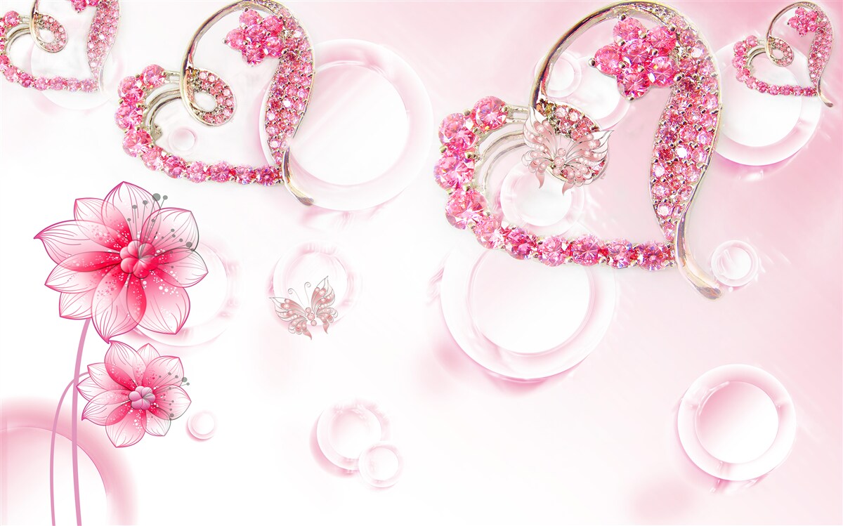 Fototapeten Goldschmuck mit Steinen