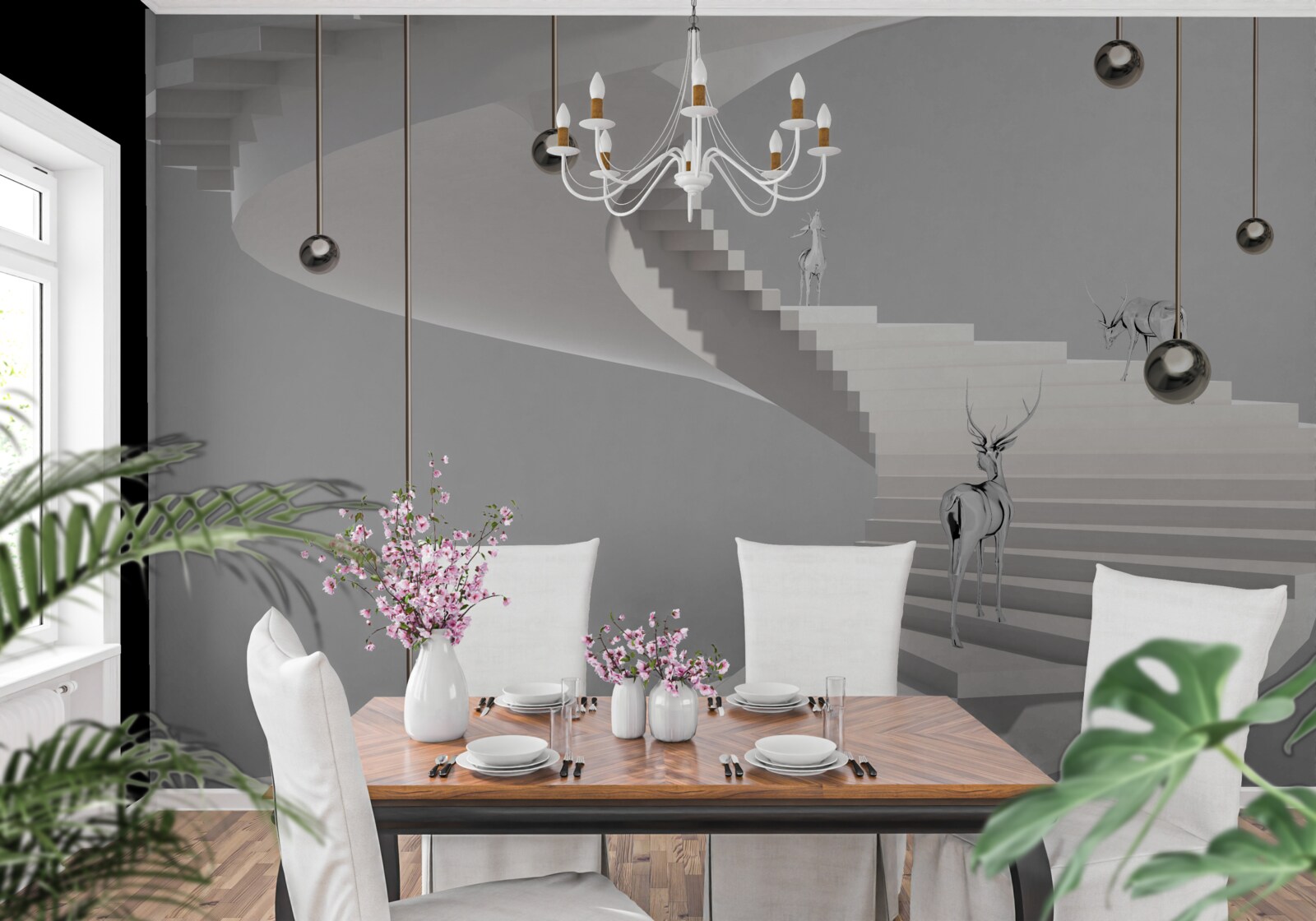 Fototapeten 3D -Treppe hinauf