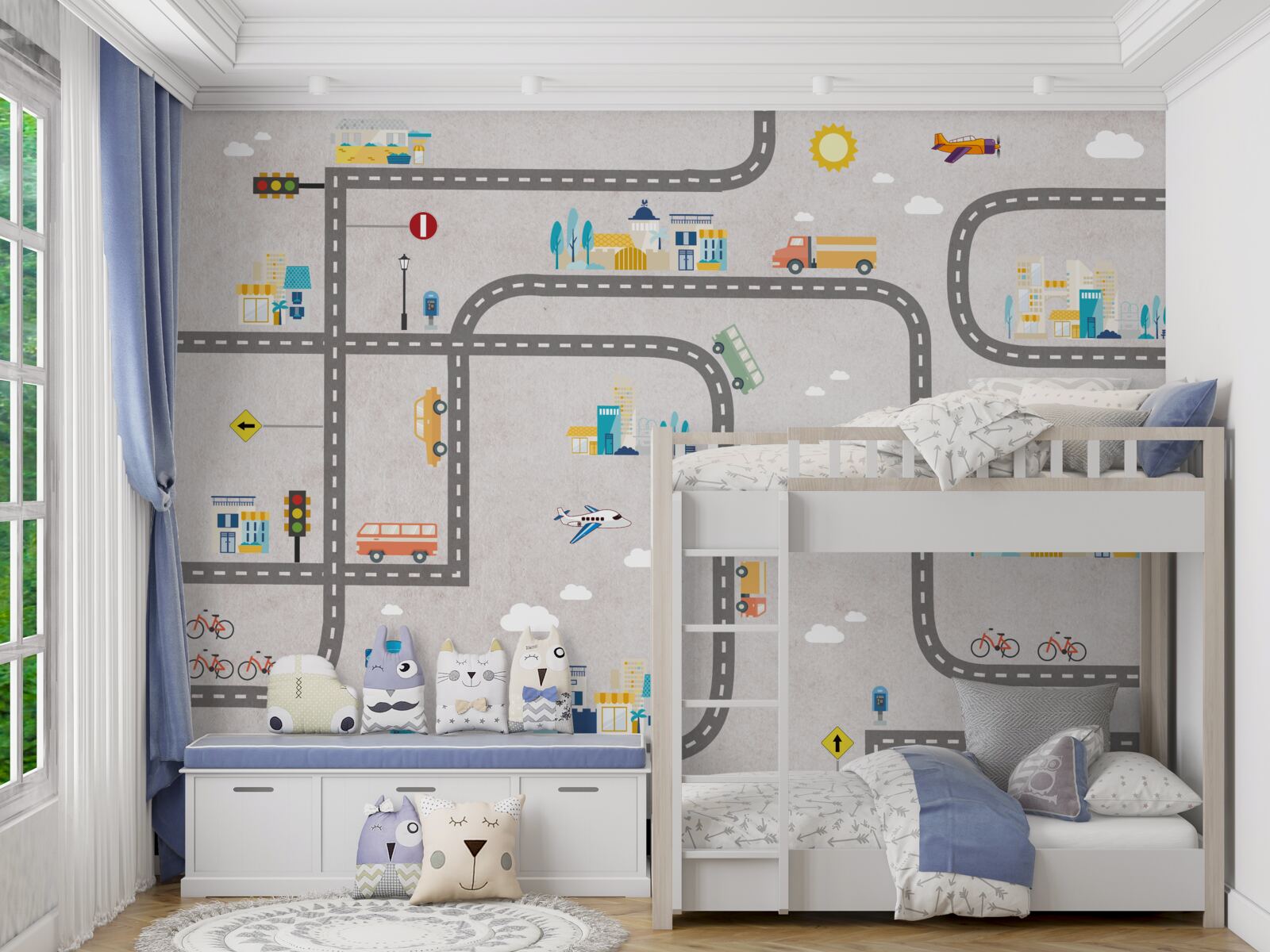 Fototapeten Stadtstraßen für Kinder