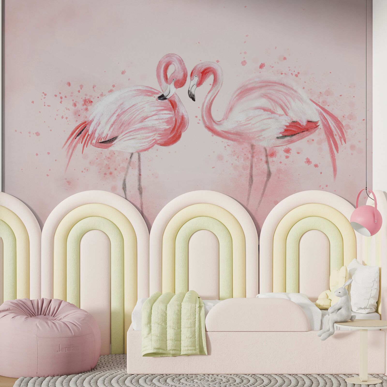 Fototapeten Zwei Flamingos